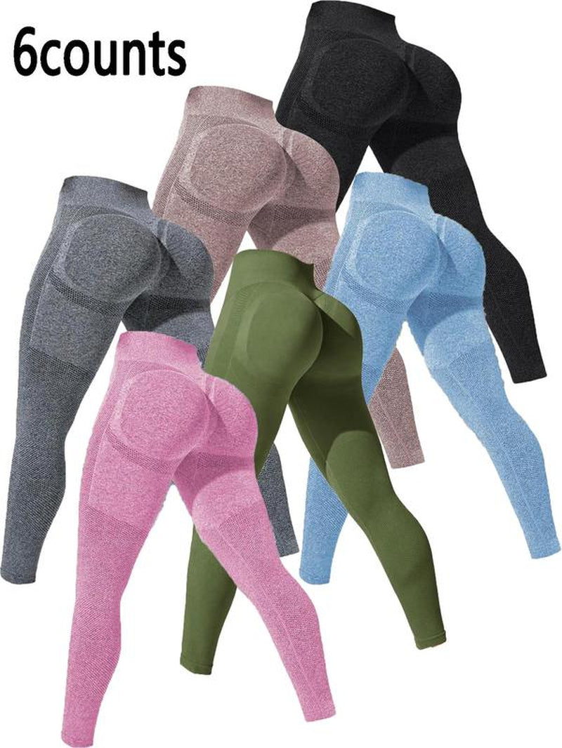 Women'S High Waist Sports Leggings, High Stretch Seamless Yoga Skinny Pants, Ladies Sportswear Clothing for Summer Indoor Outdoor Wear, Gym Legging for Women, Yoga Leggings Pants, Tight Leggings, Gym Clothing, Yoga Training Pants