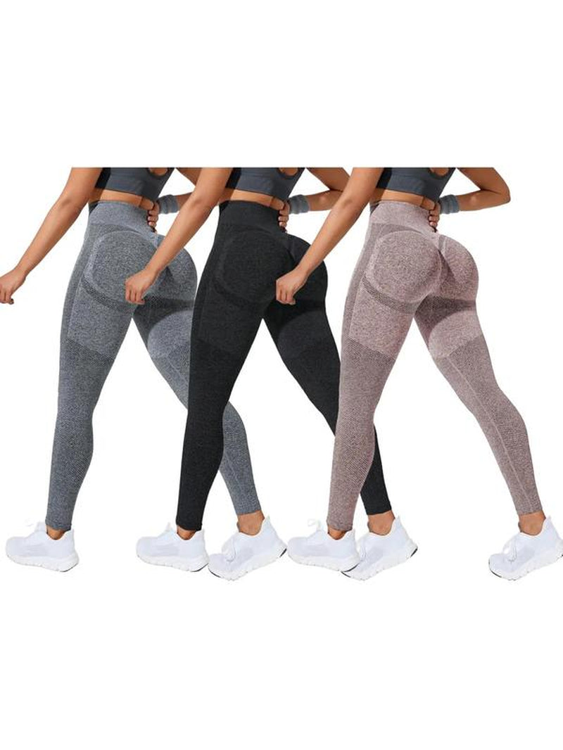 Women'S High Waist Sports Leggings, High Stretch Seamless Yoga Skinny Pants, Ladies Sportswear Clothing for Summer Indoor Outdoor Wear, Gym Legging for Women, Yoga Leggings Pants, Tight Leggings, Gym Clothing, Yoga Training Pants