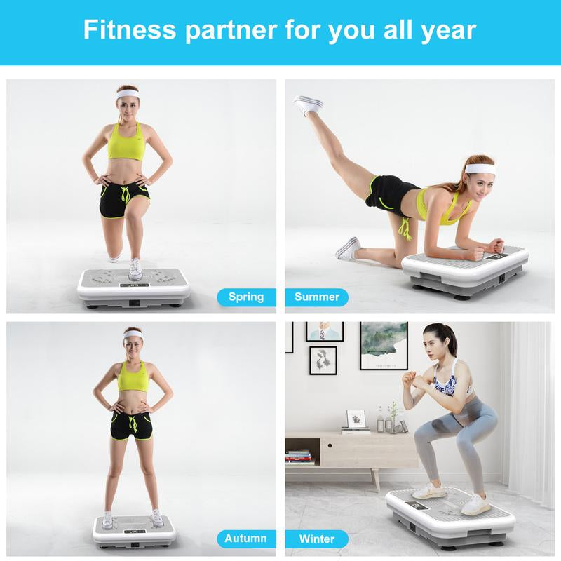 【Dealsforyoudays】Rotai Vibration Plate Fitness Platform for Men and Women, 300 Pound Capacity, 99 Adjustable Speeds, Home Fitness Vibration Plate