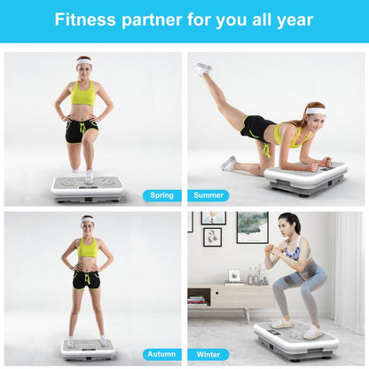 【Dealsforyoudays】Rotai Vibration Plate Fitness Platform for Men and Women, 300 Pound Capacity, 99 Adjustable Speeds, Home Fitness Vibration Plate