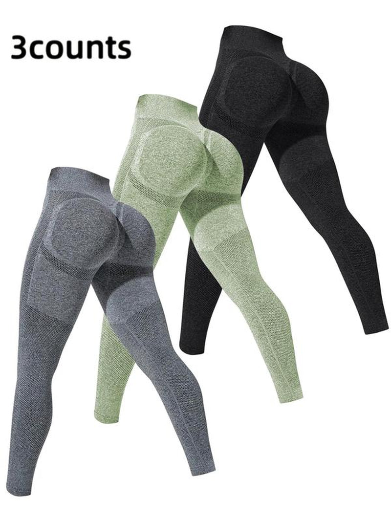 Women'S High Waist Sports Leggings, High Stretch Seamless Yoga Skinny Pants, Ladies Sportswear Clothing for Summer Indoor Outdoor Wear, Gym Legging for Women, Yoga Leggings Pants, Tight Leggings, Gym Clothing, Yoga Training Pants