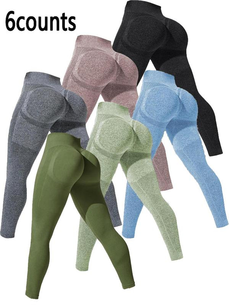 Women'S High Waist Sports Leggings, High Stretch Seamless Yoga Skinny Pants, Ladies Sportswear Clothing for Summer Indoor Outdoor Wear, Gym Legging for Women, Yoga Leggings Pants, Tight Leggings, Gym Clothing, Yoga Training Pants