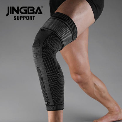 Breathable Full Leg Knee Pads, Portable Cycling Protective Gear, Safety Protective Knee Pads for Running & Playing Basketball