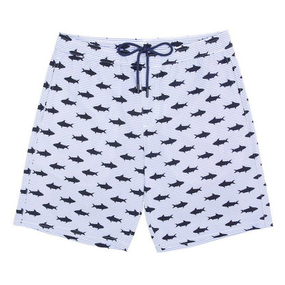 LRD Mens Printed 9" Swim Trunks with Compression Liner Activewear Beach