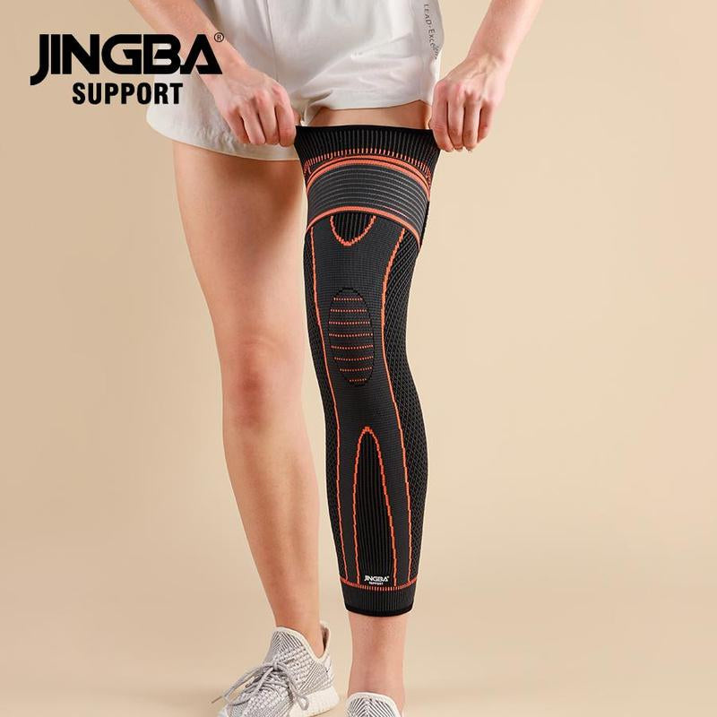 Breathable Full Leg Knee Pads, Portable Cycling Protective Gear, Safety Protective Knee Pads for Running & Playing Basketball