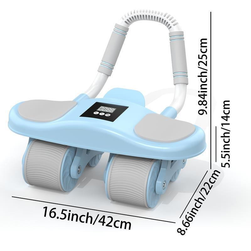 Abdominal Wheel Men'S and Women'S Home Elbow Brace Roller Exercise and Fitness Equipment Four-Wheel Healthy Belly Auto Rebound Belly Tuck and Roll Abdominal Training Dealsforyoudays