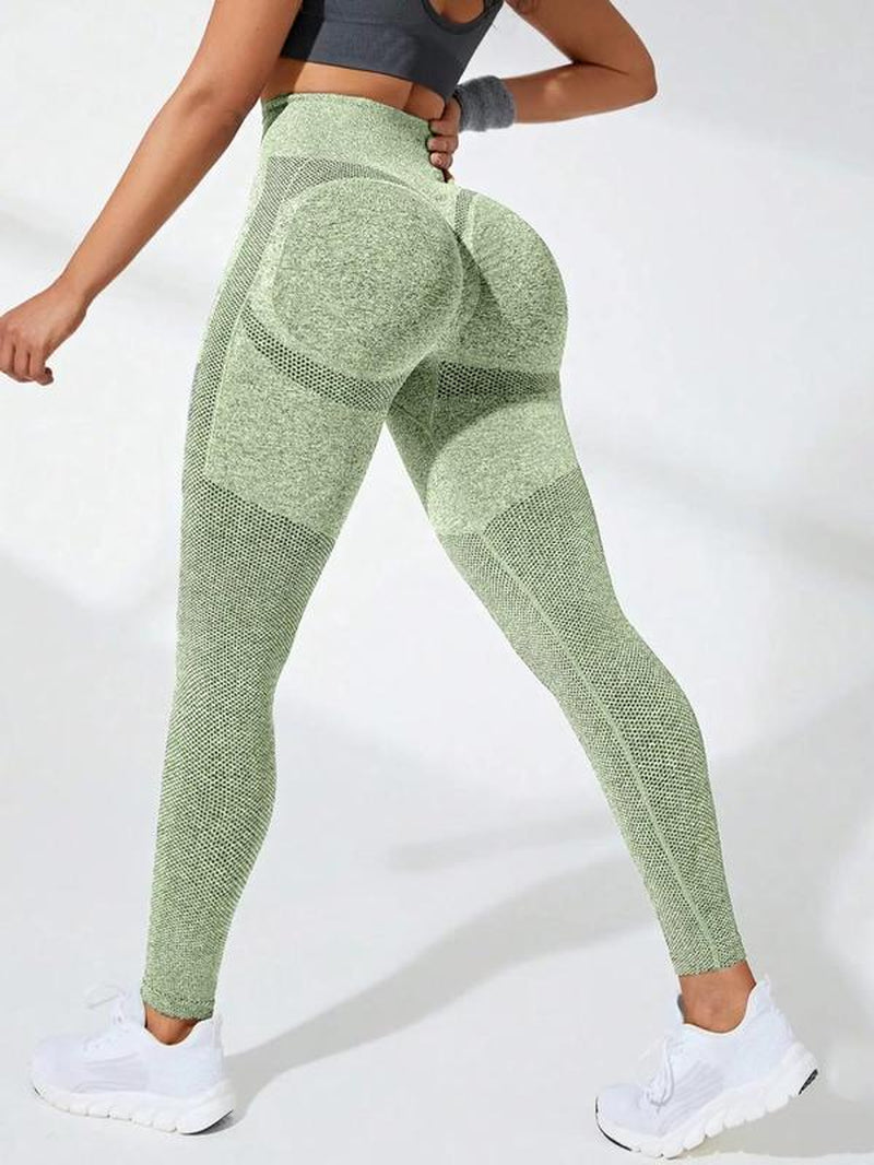 Women'S High Waist Sports Leggings, High Stretch Seamless Yoga Skinny Pants, Ladies Sportswear Clothing for Summer Indoor Outdoor Wear, Gym Legging for Women, Yoga Leggings Pants, Tight Leggings, Gym Clothing, Yoga Training Pants