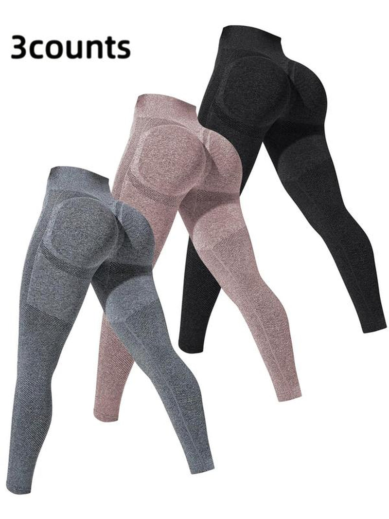 Women'S High Waist Sports Leggings, High Stretch Seamless Yoga Skinny Pants, Ladies Sportswear Clothing for Summer Indoor Outdoor Wear, Gym Legging for Women, Yoga Leggings Pants, Tight Leggings, Gym Clothing, Yoga Training Pants