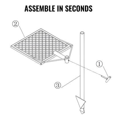 VEVOR Swivel Campfire Grill, Fire Pit Grill Grate over Fire Pits, Heavy Duty Steel Grill Grates, 360° Adjustable Open Fire Outdoor Cooking Equipment, Portable Camp Fire Racks for Camping Outdoor BBQ