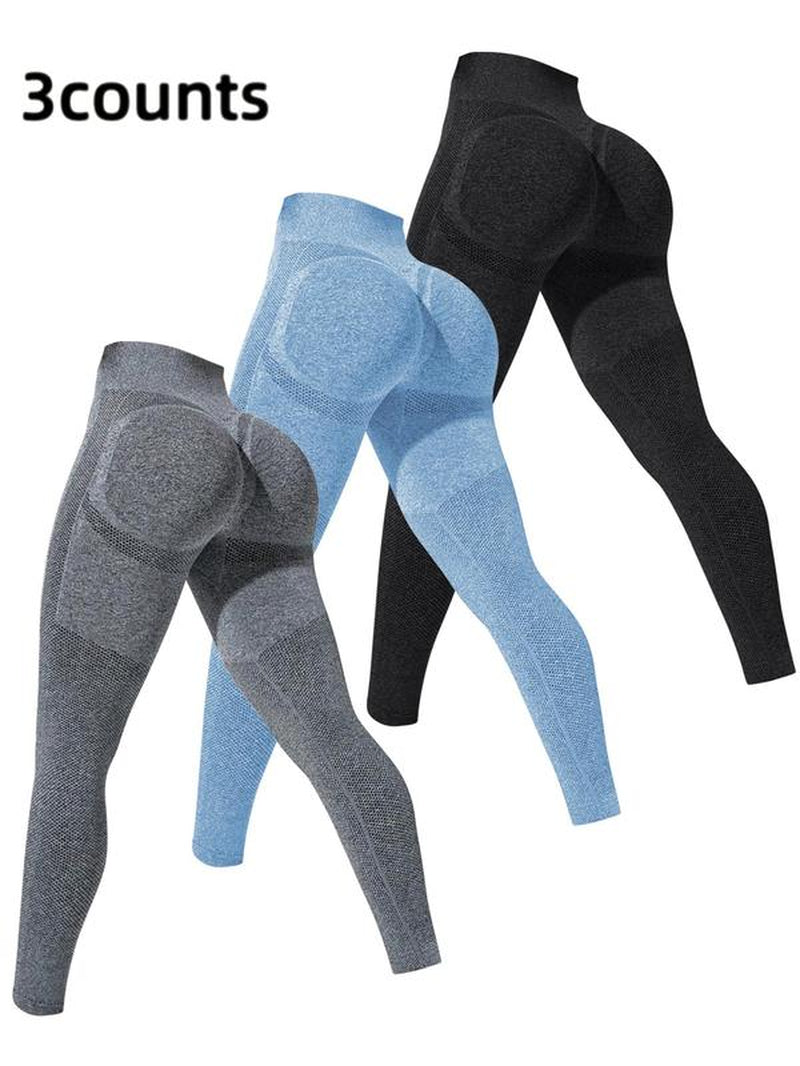 Women'S High Waist Sports Leggings, High Stretch Seamless Yoga Skinny Pants, Ladies Sportswear Clothing for Summer Indoor Outdoor Wear, Gym Legging for Women, Yoga Leggings Pants, Tight Leggings, Gym Clothing, Yoga Training Pants