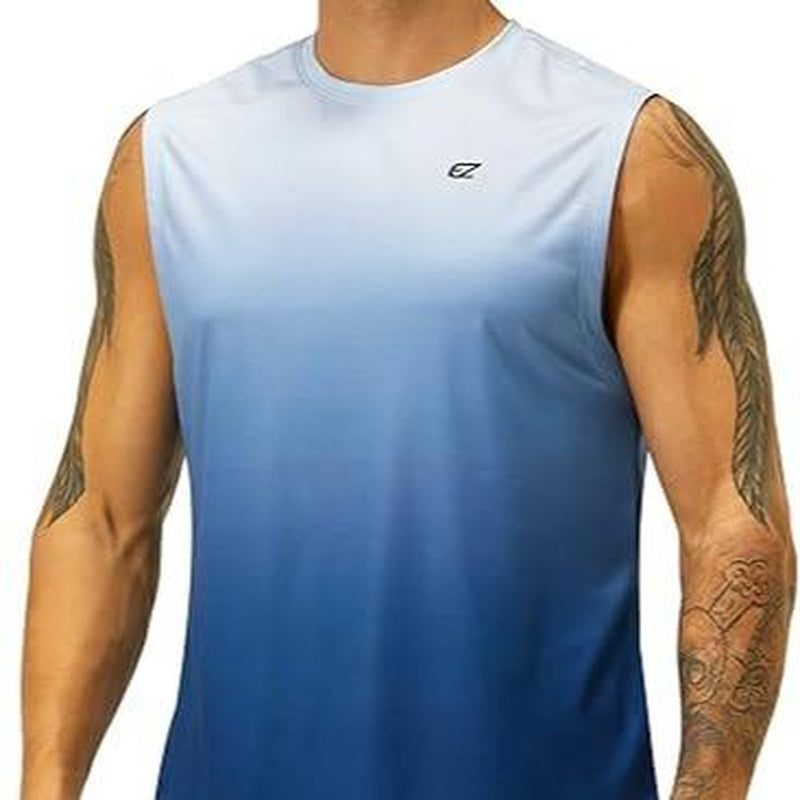 Men'S Workout Sleeveless Shirts Quick Dry Muscle Swim Shirt Gym Fitness Running Beach Tank Tops