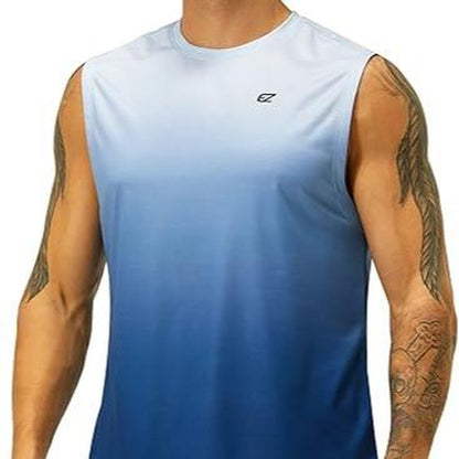 Men'S Workout Sleeveless Shirts Quick Dry Muscle Swim Shirt Gym Fitness Running Beach Tank Tops