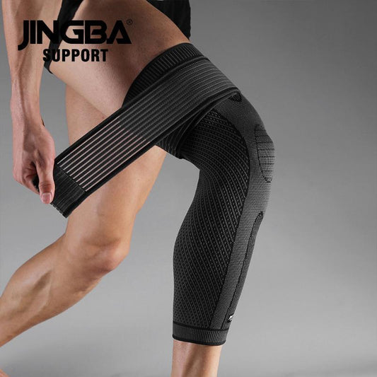 Breathable Full Leg Knee Pads, Portable Cycling Protective Gear, Safety Protective Knee Pads for Running & Playing Basketball
