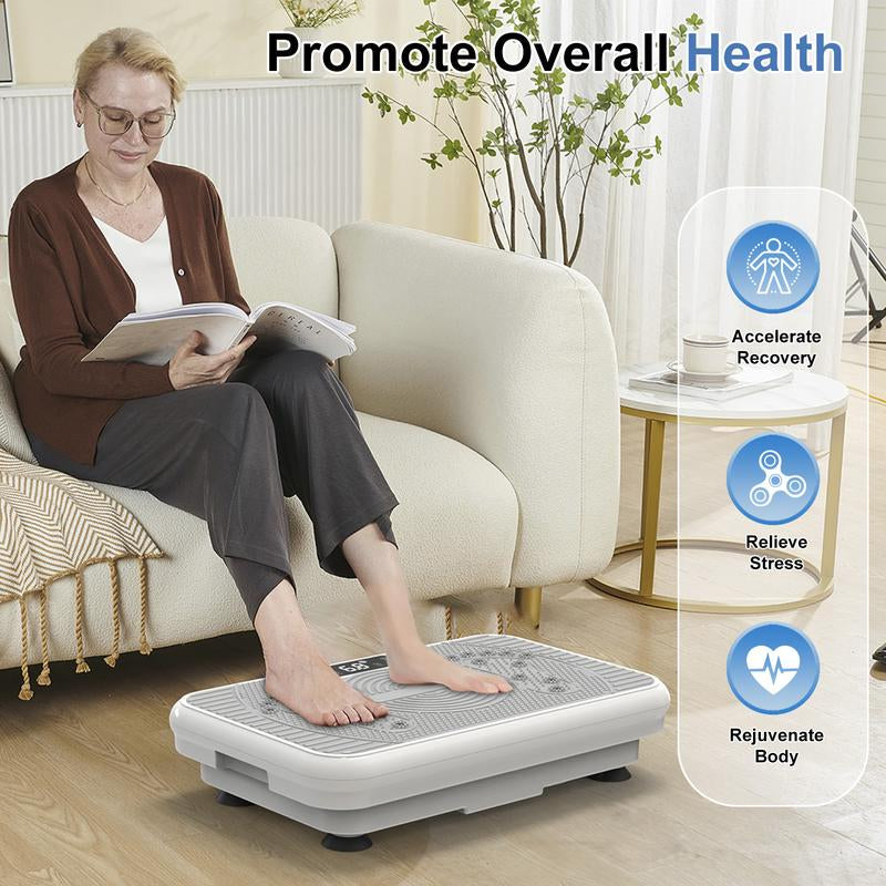 【Dealsforyoudays】Rotai Vibration Plate Fitness Platform for Men and Women, 300 Pound Capacity, 99 Adjustable Speeds, Home Fitness Vibration Plate