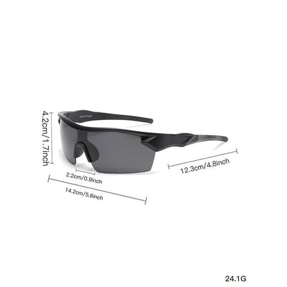 Paleshy 6Pcs Outdoor Cycling Sunglasses Unisex Rectangle Full Rim PC UV Protection Lightweight Eye-Friendly HD Anti-Clare Glasses for Sports Activities