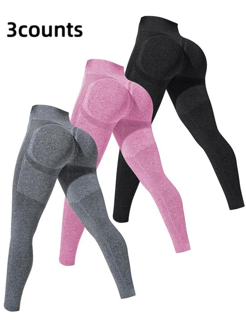 Women'S High Waist Sports Leggings, High Stretch Seamless Yoga Skinny Pants, Ladies Sportswear Clothing for Summer Indoor Outdoor Wear, Gym Legging for Women, Yoga Leggings Pants, Tight Leggings, Gym Clothing, Yoga Training Pants
