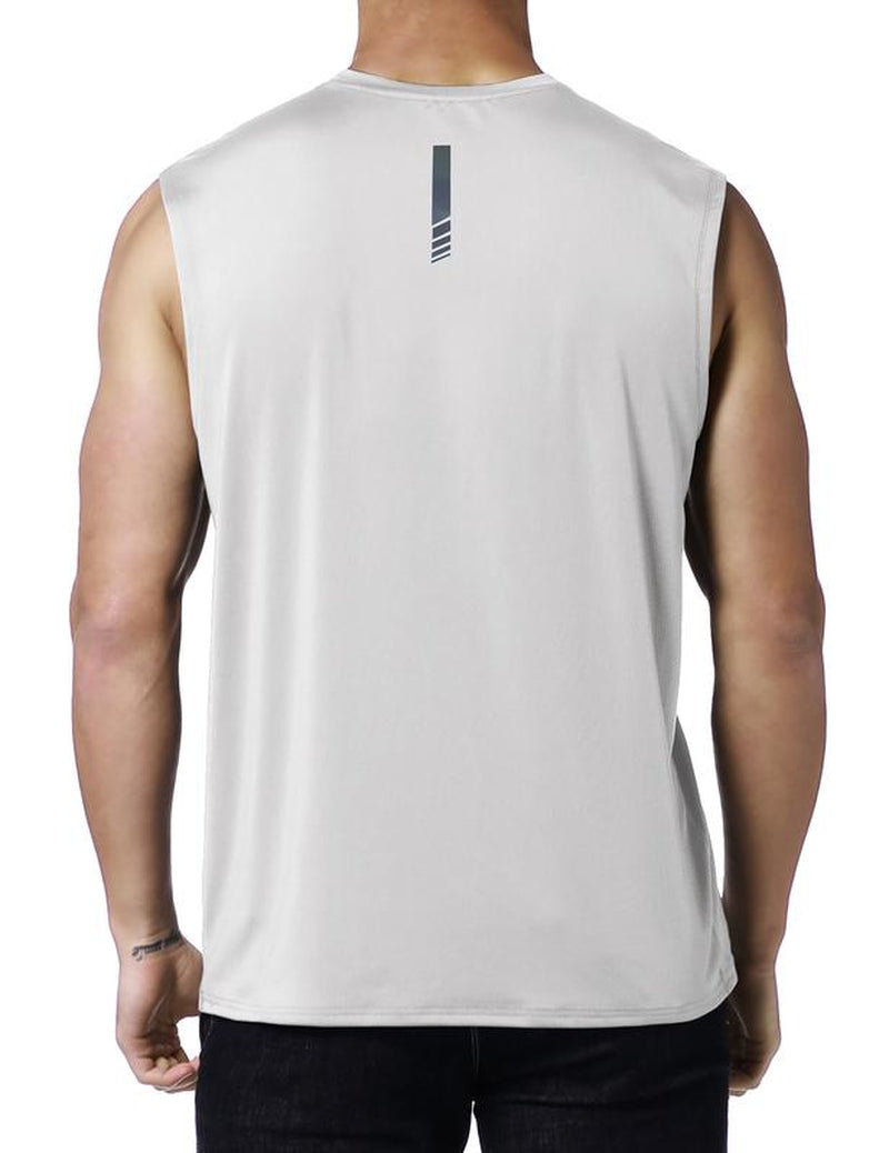 Men'S Workout Sleeveless Shirts Quick Dry Muscle Swim Shirt Gym Fitness Running Beach Tank Tops