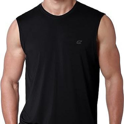 Men'S Workout Sleeveless Shirts Quick Dry Muscle Swim Shirt Gym Fitness Running Beach Tank Tops
